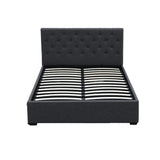 Artiss Bed Frame Double Size Gas Lift Charcoal VILA BFRAME-E-VILA-D-CHAR-ABC