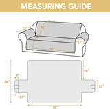 100% Waterproof Couch Cover for 3 Cushion Sofa Washable Pet Friendly with Elastic Straps Thick V1259-DP01-A-4454
