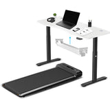 Lifespan Fitness WalkingPad M2 Treadmill with ErgoDesk Automatic White Standing Desk 1500mm Cable V572-LFTM-WPADM2-E
