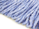 String Mop Heads Replacement Heavy Duty Commercial Grade Blue Cotton Looped End Wet Industrial V1258-DP02-WO-113