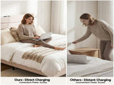 Artiss Queen Bed Frame with Storage Adjustable Headboard Platform Base Linen Fabric Charging Ports BFRAME-H-COZEY-Q-BG-AB