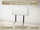 PU Leather Single Bed Headboard Bedhead - White V63-768085