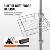 42" to 114" High Shower Corner Caddy Tension Pole Rust-Proof Tension Pole V952-SCTPBXGFXHDSL7FRUV0