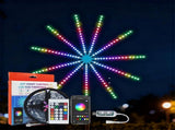 Wifi Bluetooth Smart Fireworks LED Light, Smart Fireworks LED Lights with Bluetooth WiFi and Remote V1366-AZ2-W-11475