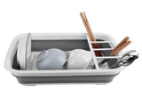 Foldable Drain Basket Drying Dish Storage Rack Dish Drainer for Kitchen Counter Organizer V1294-YM0901-3117200171111