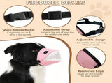 Dog Muzzle Shark Design Mesh Soft Muzzle for Small Medium Large Sized Dogs, Adjustable for No V1192-AZ-W-25162