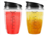 24OZ Replacement Cups Compatible for Ninja Nutri BN401, BN701, SS101, BN400, BN800, BN801 Blender V1192-AZ-W-23191