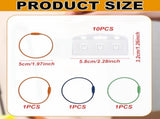 Card holder ring for Yoto card set, 3 keychain loops and 10 hanging tabs Removable card holder V1189-WXFBOL-10-1