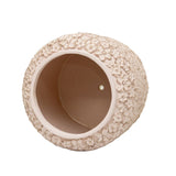Dusty Pink Flower Embossed Planter w Hole Plug 25cm V637-88757PLN
