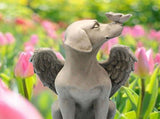 Angel Dog Memorial Statue Hand Carving Vivid Exquisite Synthetic Resin Pet Memorial Stones for V1294-YM0703-3111230019711