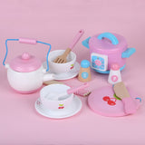 Kids Wooden Kitchen Tea Set Pretend Play V510-FUN014