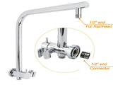 WELS 2in1 Round 12" Shower Head 3 Mode Handheld Drill Free Gooseneck Arm Diverter Set Mixer V1233-A703ROHR003M4CKSR112KRD201CR