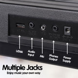 Karrera 61-Keys Electronic LED Keyboard Piano with Stand - Black EKB-CHJ-61-BK-LED