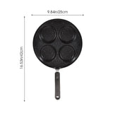 Nonstick Omelette Pan, Black, Long Heat-Resistant Handle, Fast Soaking, for Kitchen 1Pc V1366-AZ2-W-23779