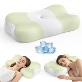 Memory Foam Cervical Pillow, Neck Comfort Support,Ergonomic High-Low Contour Neck Pillow, Supportive V1107-115-95658