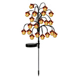 Bring Eerie Charm to Your Outdoor Space with Solar-Powered Halloween Stake Lights Pumpkin, Skull, V1341-ZY-WEUJUWA6-SPIDERWEB-2PCS
