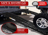 Kartrite Pair Aluminium Folding Loading Ramp ATV Motorbike Motorcycle Golf Buggy Trailer ATV-01A-BK-2