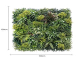 Luxury Lush Spring Recycled Vertical Garden / Green Wall UV Resistant 100cm x 100cm V637-DP1014119-2