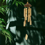 Wind chimes bamboo wind chimes and coconut fair trade wind chime outdoor by gifts 46cm long V1370-AZ4-17354