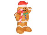 1.5m Height Christmas Inflatables Gingerbread Man Candy Canes Blow Up Yard Decoration Snowman V1294-YM3115220106714-0421