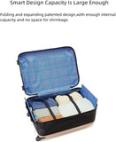 Foldable Carry-On Luggage, 20-Inch Durable Travel Suitcase with Wheels Sturdy, Compact & Portable V1107-CS-RKVHSJ25