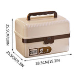 Multi Layer Plastic Storage Box, Portable Folding Organizer, for Art Sewing Supplies And Daily Small V1369-AZ3-W-09799