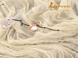 5 Packs 10Ft Ivory Cheesecloth Table Runner, 35" x 120" Rustic Gauze Boho Wedding Table Runner V1259-DP01-A-3519