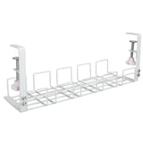 Under Desk Cable Organizer 40.5CM Steel Space Saving Strong Load Bearing Desk Wire Management Tray V1294-YM0901-3117230477512