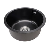 Undermount Small Kitchen Sink Professional Nano Black Stainless Steel Single Bowl Kitchen Bar Sink V1294-YM0901-3118240116211