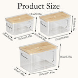 Trash Bag Dispenser Stackable with Top Extra Large Garbage Bag Holder & Organizer for Kitchen V1370-AZ4-15923