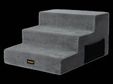 Pawz 3 Steps Pet Stairs Dog Ramp High Density Foam Grey PT1290-3