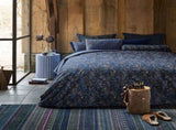PIP Studio Tutti i Fiori Dark Blue Cotton Quilt Cover Set Queen V442-HIN-QUILTCS-TUTTIIFIORI-DARKBLUE-QS