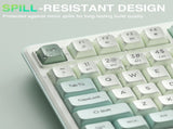 SOLAKAKA SK90 75% Compact Wireless Keyboard with Independent Number PadGreen & White V1300-SK90-GREEN-WHITE