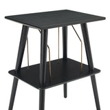 Victrola Eastwood II Turntable - Walnut Turntable Stand Bundle - Black V398-VTR-74-WLN-ST