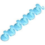 6PCS Strong Vacuum Wall Hook Towel Hook Plastic Self Adhesive Suction Cup for Kitchen Bathroom Blue V1294-YM0714-3117210191213