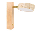 Rotating Stone Wall Sconce with Switch LED Warm Light Adjustable Angle Rustic Industrial Wall Lamp V1294-YM0901-3119250032811