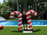 Trendbay 2pcs Extra-Large Red & White Striped Candy Cane Balloons V1142-RB1005012482936744