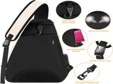 Tennis Sling Backpack - Crossbody Sports Bag - Waterproof Racket Storage - Suitable for Pickleball & V1188-MS101-00621-1