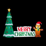Jingle Jollys Christmas Inflatable Gingerbread Man 1.5M Height LED Decorations Illuminated XMAS-INF-GINGER-CANDY-5FT