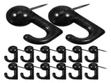 30pcs 20 Lbs Pin Hooks Push Pin Hangers Metal Hooks Picture Hanging Nails for Home Office or Fabric V1366-AZ2-W-25049