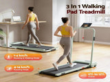 Everfit 3 in 1 Walking Pad Treadmill 12% Incline Under Desk Foldable Treadmills for Home Gym With TMILL-380H-2INC-GN
