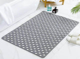 Non Slip Shower Mat with Suction Cups and Drain Holes, 30x17 in Soft Machine Washable Bathtub Mat V1370-AZ4-00439