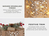 Christabelle 2 Pale Champagne Christmas Gift Boxes Light Up Display 35cm 28cm Indoor Xmas Festi 112_MHA715