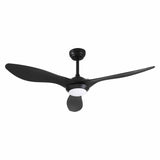 Devanti 52'' Ceiling Fan DC Motor w/Light w/Remote - Black CF-B-52-310B-BK