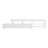Artiss Entertainment Unit TV Cabinet LED 215cm White Caya FURNI-Q-LED-TV215-WH-AB
