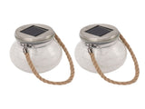 2Pcs Solar Glass Ball Waterproof Automatic LED Rotating Cracked Lantern Light for Lawn Terrace V1294-YM0703-3119230047711