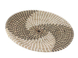Woven Wall Basket Decor Handcrafted Seagrass Hanging Baskets Multifunction Woven Insulation Pad for V1294-YM0703-3115230050612