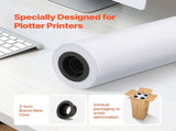 Wide Format Paper, 609.6 mm x 45.7 m Paper, 4 Rolls CAD Bond Rolls with 50.8 mm Core, 10 KG V952-KFDYZ2INCH243KB2WV0