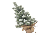 17.72in Desktop Flocking Xmas Tree Simulation Space Saving Reusable Xmas Tabletop Decoration for V1294-YM0901-3115240111611