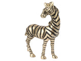 Resin Zebra Statues Gold Vivid Slip Resistant Compact Simulated Animal Statues for Home Decoration V1294-YM0703-3115230046711